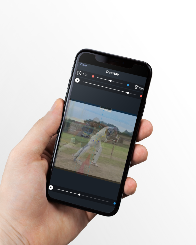 SportsTrace Compare Overlay phone in hand
