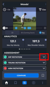 SportsTrace App Analytics Explanations Button