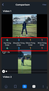 SportsTrace App Compare Firing Order