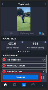 SportsTrace App Compare Button Video
