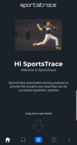 SportsTrace App Intro Screen