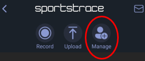 SportsTrace Organization View Add Players Manage