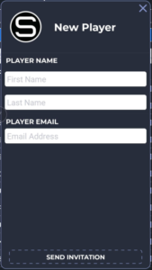SportsTrace Organization View Add Players Player Info