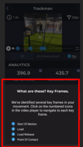 SportsTrace App Keyframes Explanation