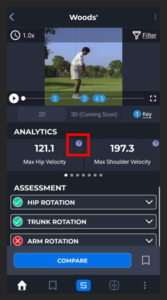 SportsTrace App Analytics Explanation Button