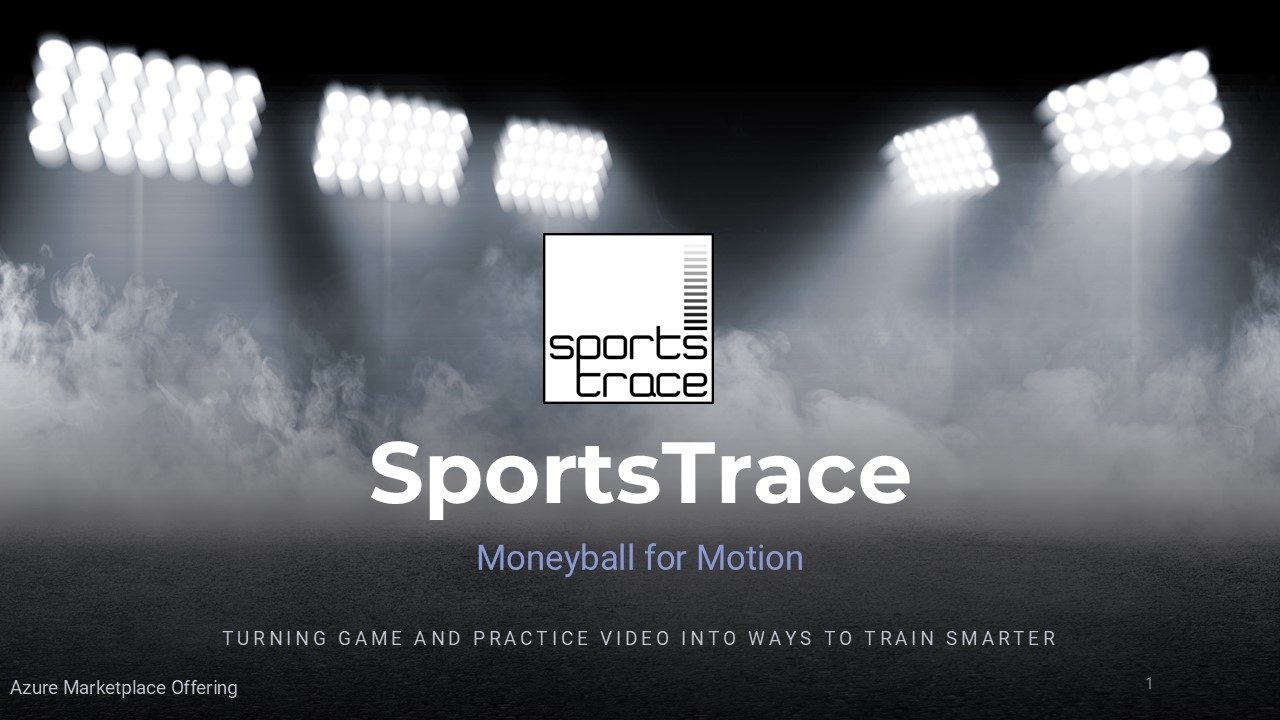 SportsTrace API Azure Marketplace title slide