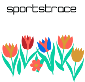 SportsTrace logo with tulips